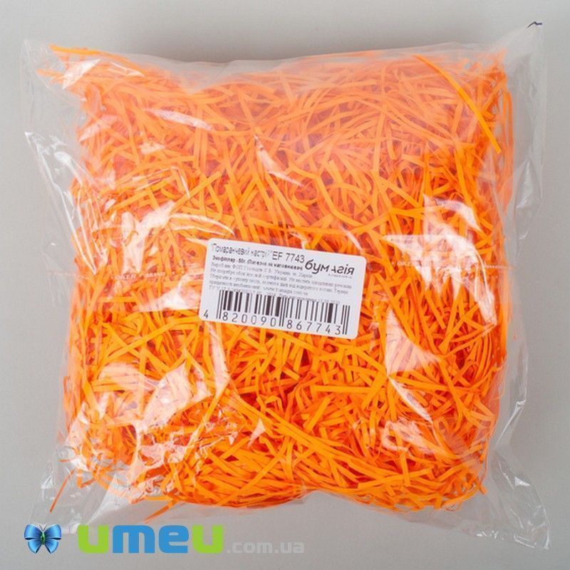Экофиллер (бумажный наполнитель), Оранжевый (DIF-044381)