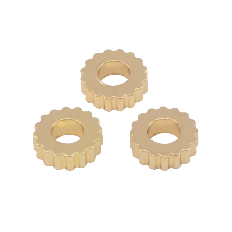 Бусины-разделители, 4х1,3 мм, Латунь с покрытием 14 kt (BUS-055831)