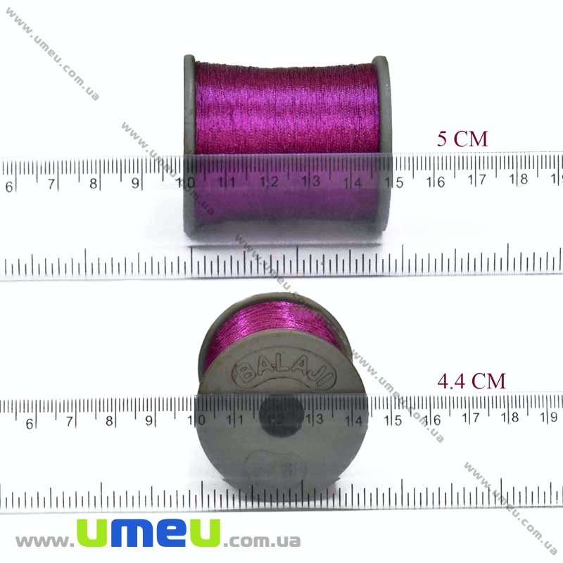 Нитки металізовані 0,1 мм, Фуксія (KNT-028187)