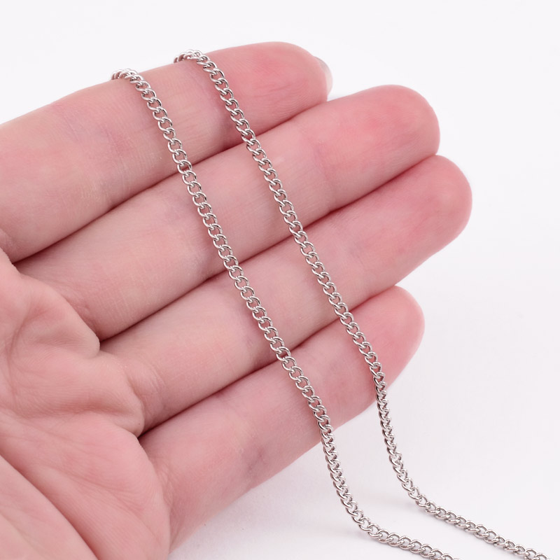 Ланцюг, Темне срібло, 2,7х2 мм (ZEP-056064)