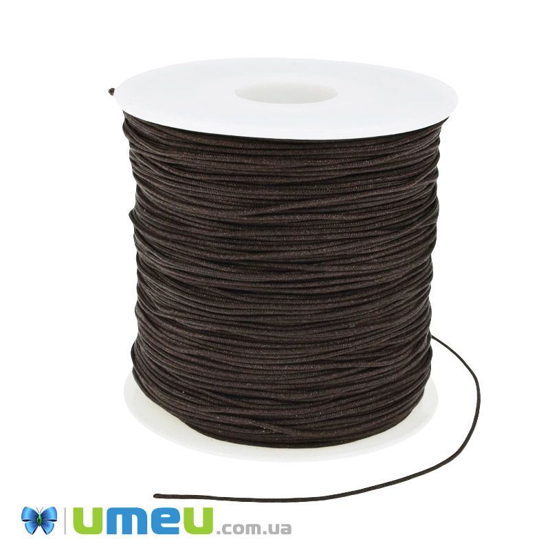 Нейлоновий шнур (для браслетів Шамбала), 0,8 мм, Коричневий (LEN-047079)