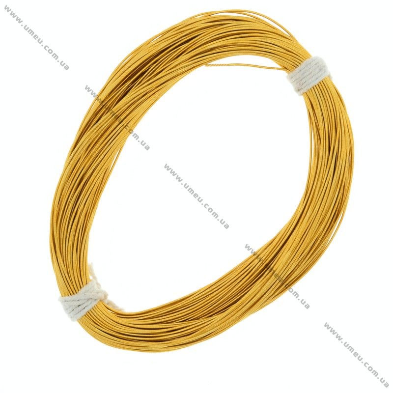 Канитель жесткая 1 мм, Золотистая (KNT-048576)