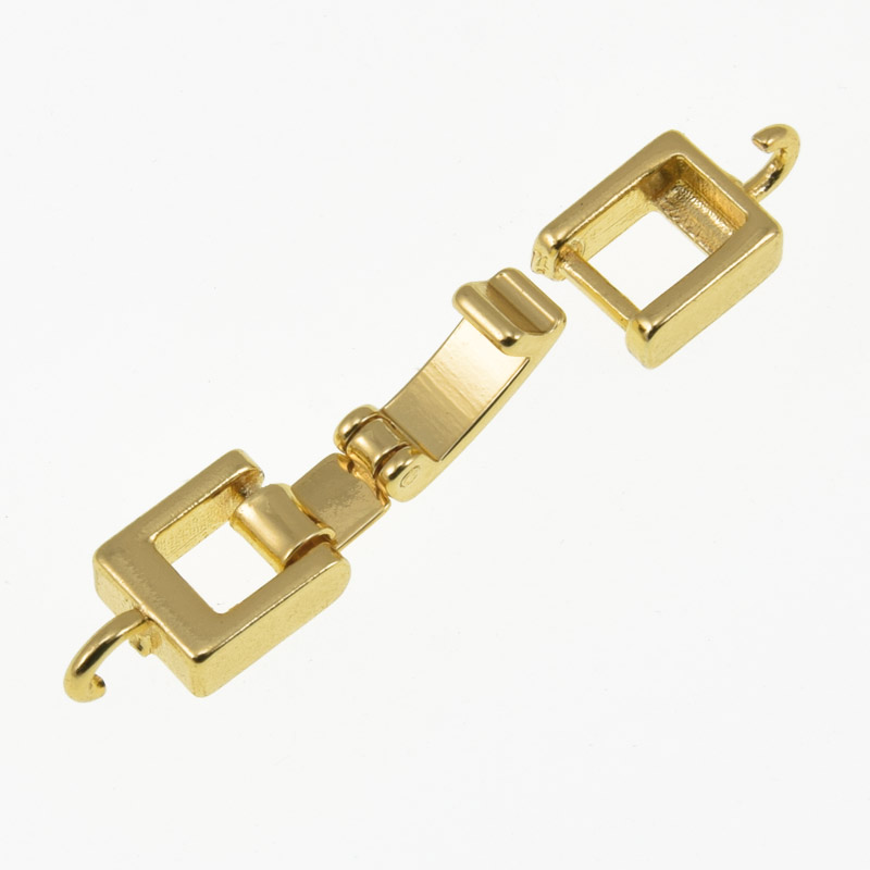 Застібка, 25х7 мм, Латунь, Стійке покриття, Золото (ZAM-060835)