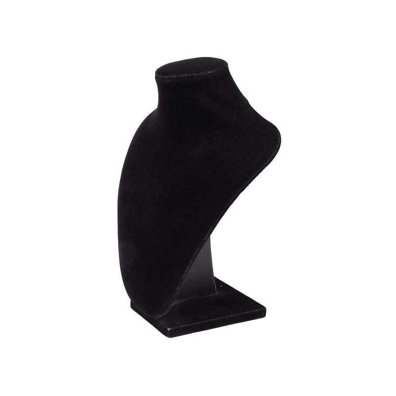 Підставка під кольє оксамитова Шия, УЦІНКА, 17х11 см, Чорна (UPK-025611)