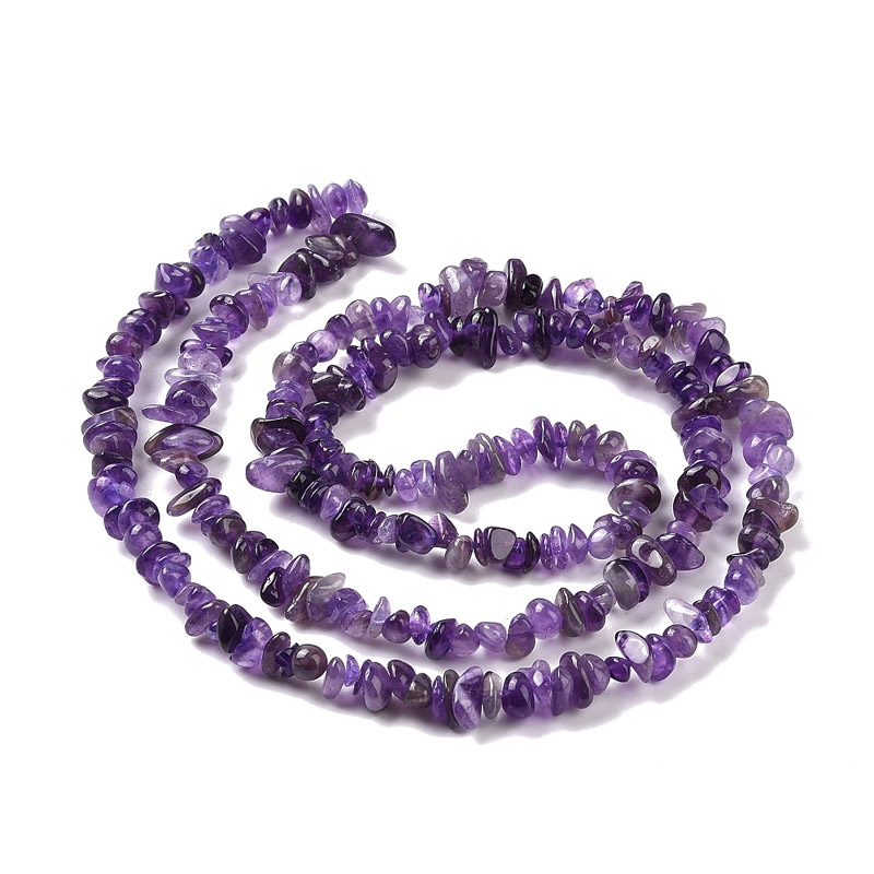 Бусины (скол) Аметист, Натур. камень, 5-10 мм (79-80 см) (BUS-057720)