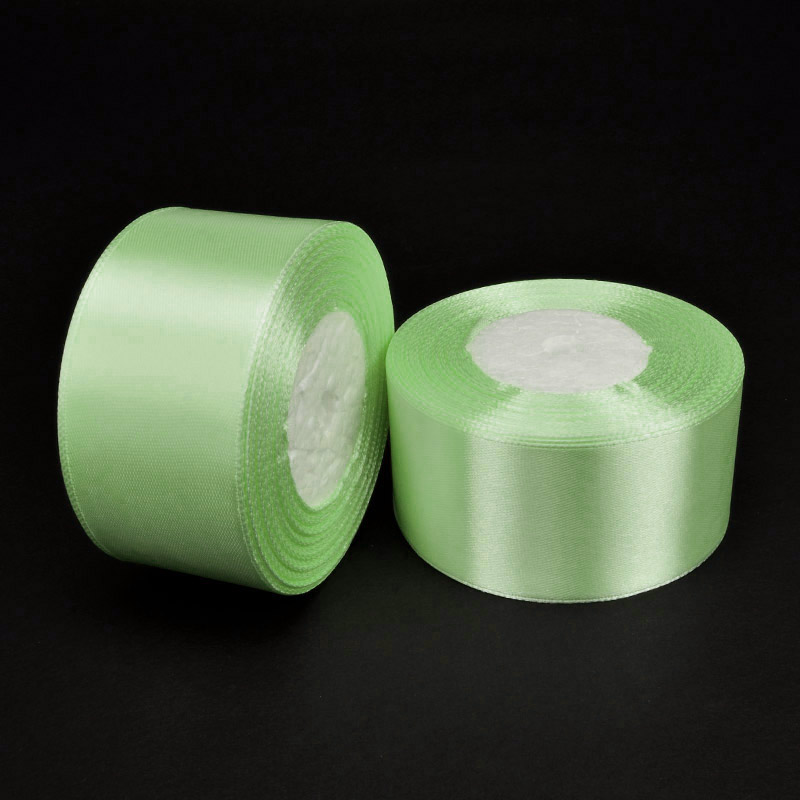 Атласна стрічка, 40 мм, Салатова (LEN-058936)