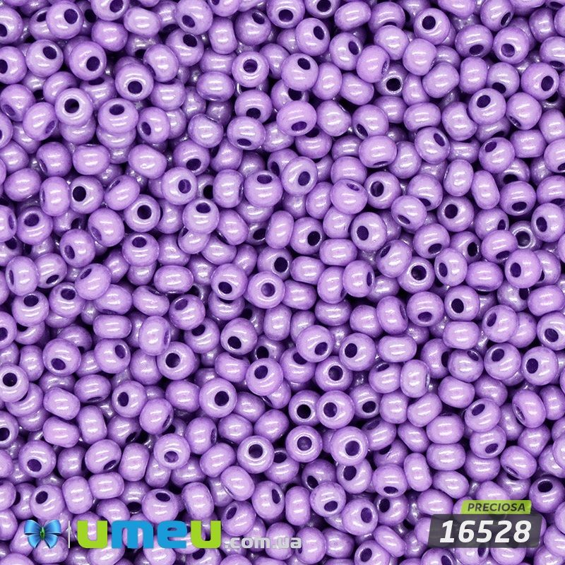 Бісер чеський №828/16528, Фіолетовий, Перламутровий, 10/0 (BIS-043946)