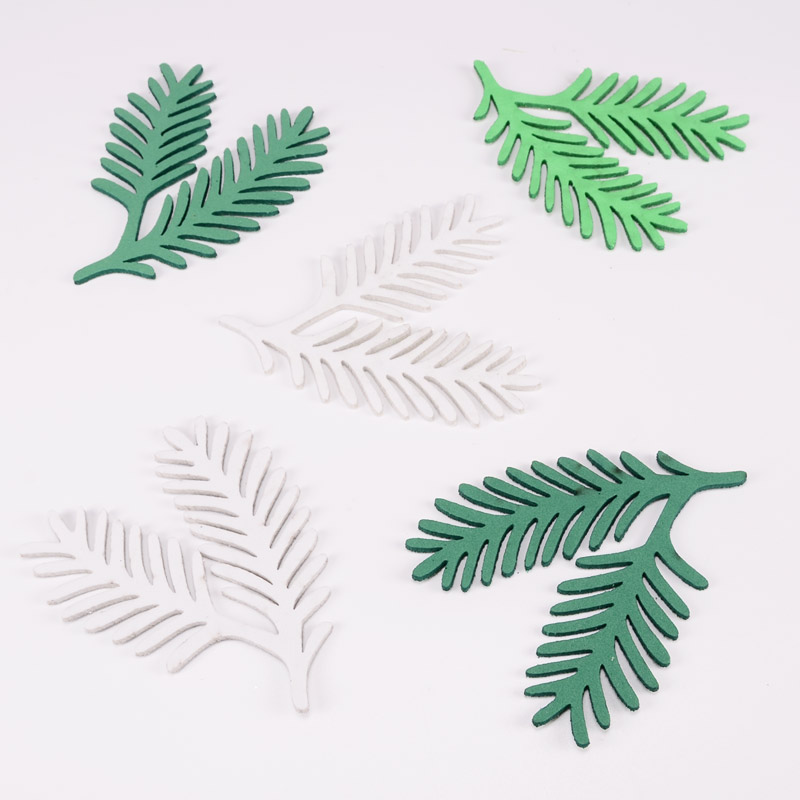 Декоративные изделия из фоамирана Хвойные веточки, 8х7 см, Микс (FOM-056576)