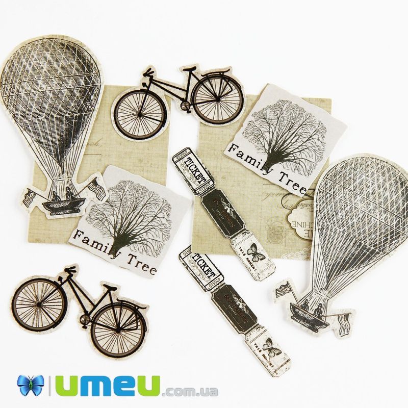 Набор скрапбукинга для изготовления 6-ти мини-открыток с конвертами (DIF-032805)