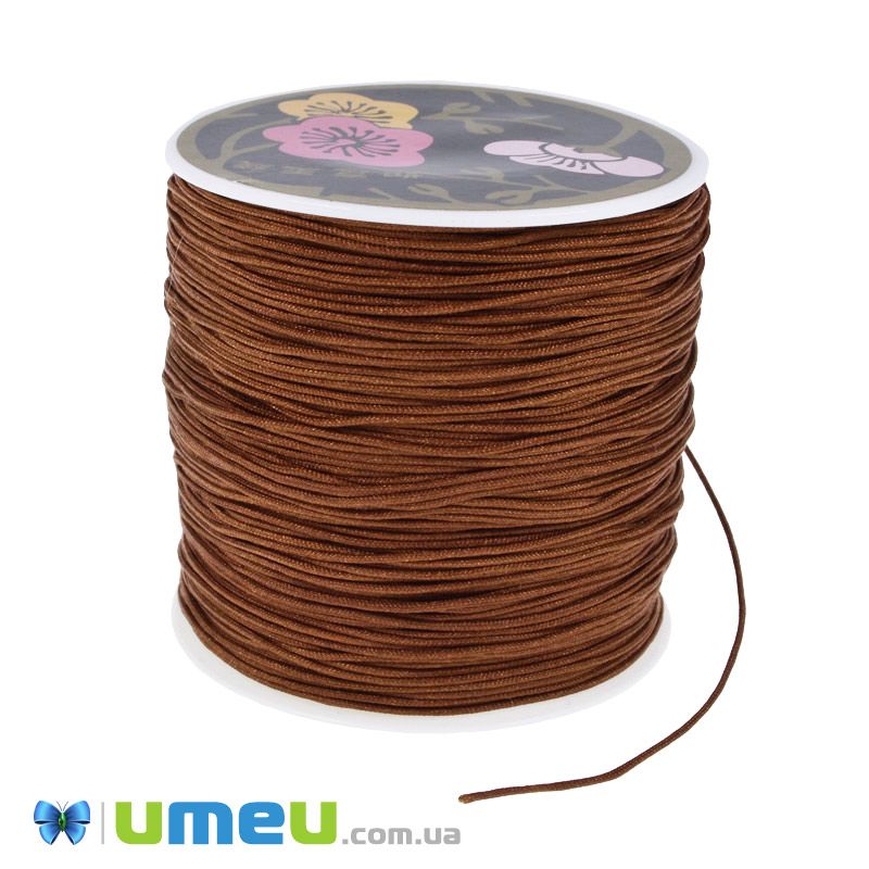 Нейлоновий шнур (для браслетів Шамбала), 0,8 мм, Цегляний (LEN-047074)