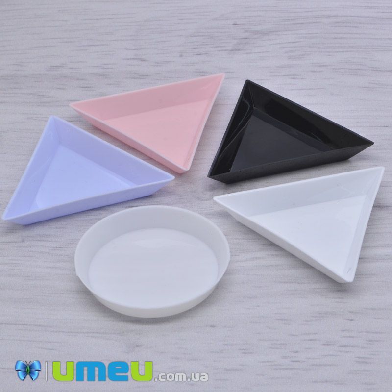 Лоточок трикутний, Рожевий, 7,2х7,2х7,2 см (INS-039751)