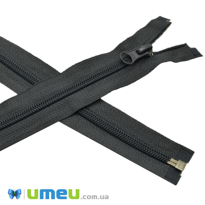 Блискавка спіральна роз'ємна 50 см, Тип 5, Сірий (ZIP-045149)