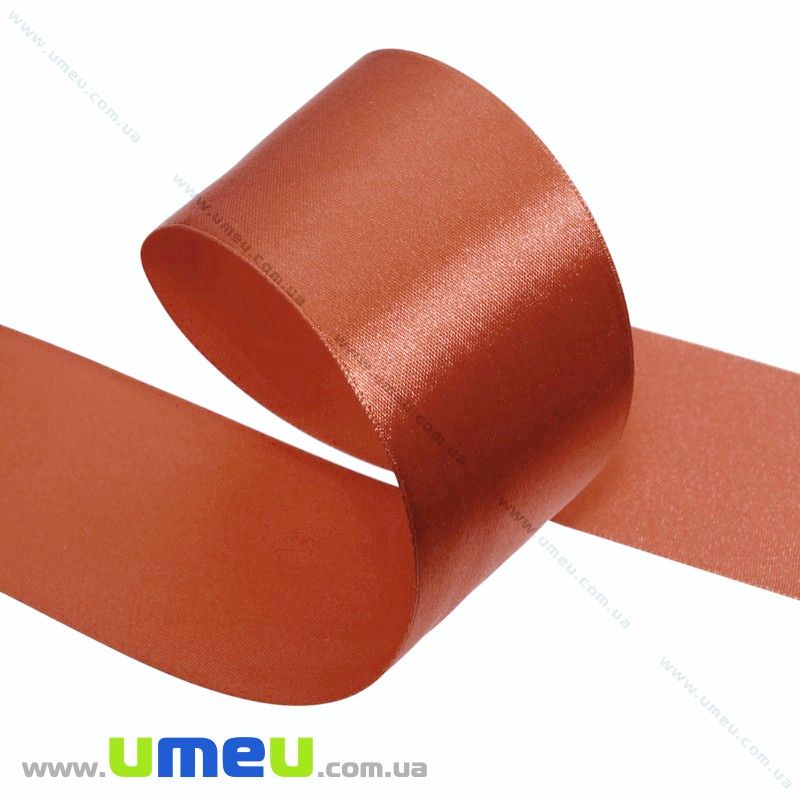 Атласна стрічка, 50 мм, Помаранчева (LEN-027606)