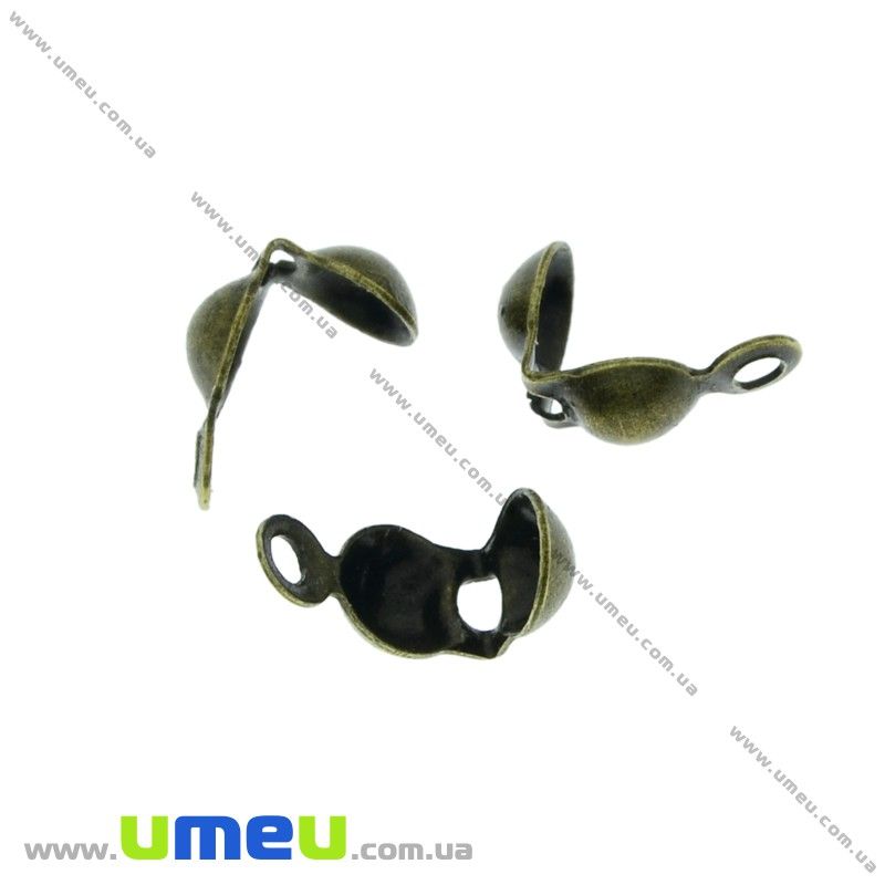 Каллоти, 8х4 мм, Антична бронза (ZAG-032695)