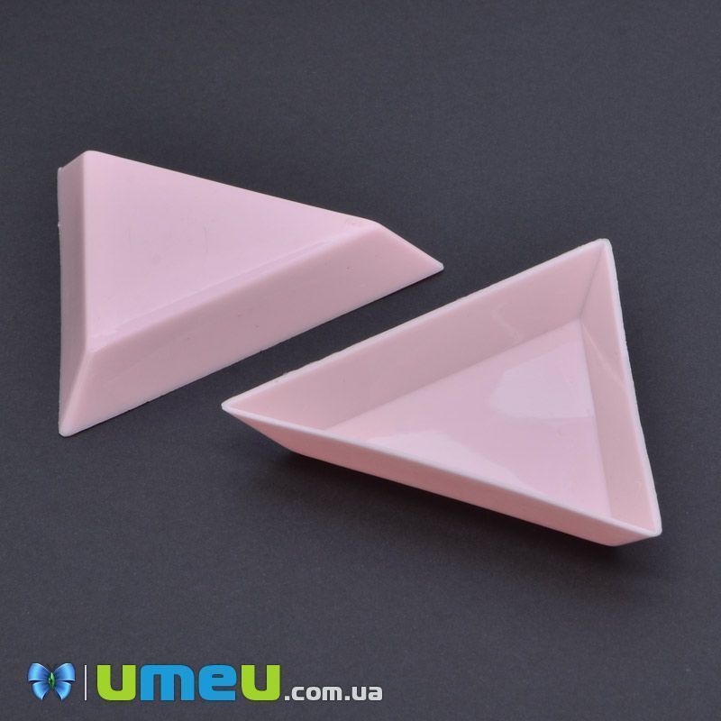 Лоточок трикутний, Рожевий, 7,2х7,2х7,2 см (INS-039751)