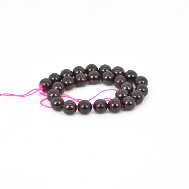 Бусины Гранат, Натур. камень, 8 мм, Круглые, 19 см (BUS-058083)