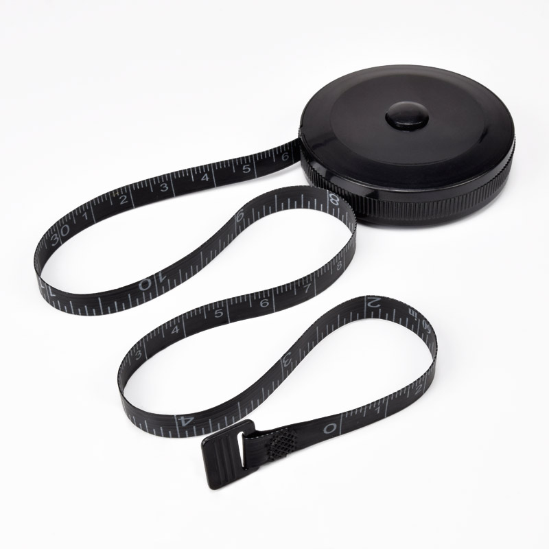 Сантиметровая лента двухсторонняя (см/дюйм), Черная (SEW-061004)