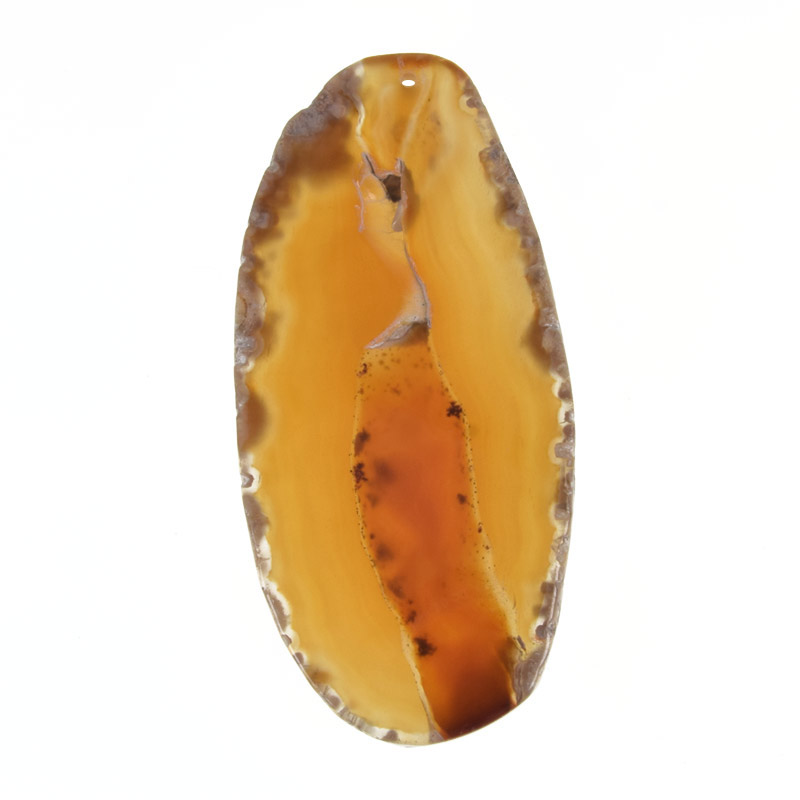 Срез Агата, Красно-коричневый, 90х43 мм (POD-012016)