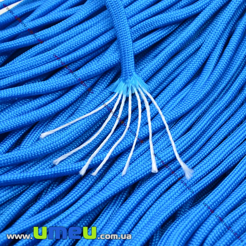 Шнур паракорд семіжільний меланж 4 мм, Чорний (LEN-024928)