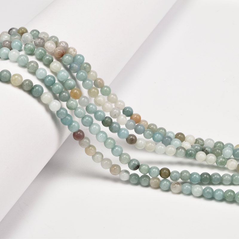 Бусины Амазонит, Натур. камень, 4,5 мм, Круглые (BUS-053984)