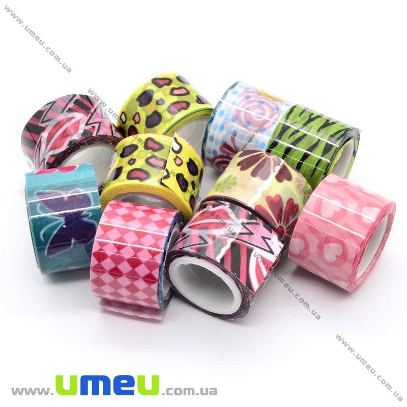 Декоративний скотч, Мікс, 12 мм (DIF-021171)