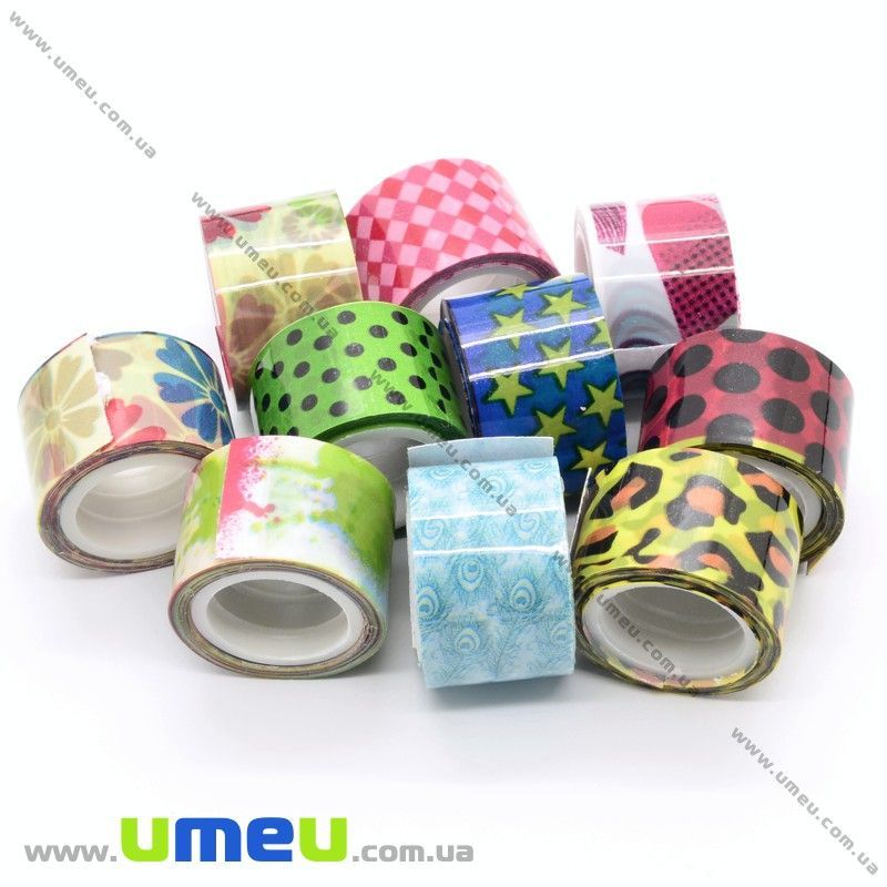 Декоративный скотч, Микс, 12 мм (DIF-017938)