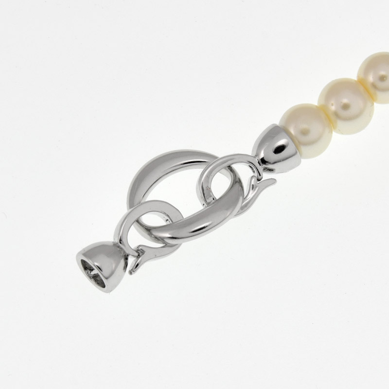 Застібка, 31х13 мм, Латунь з покриттям Родій (ZAM-060867)