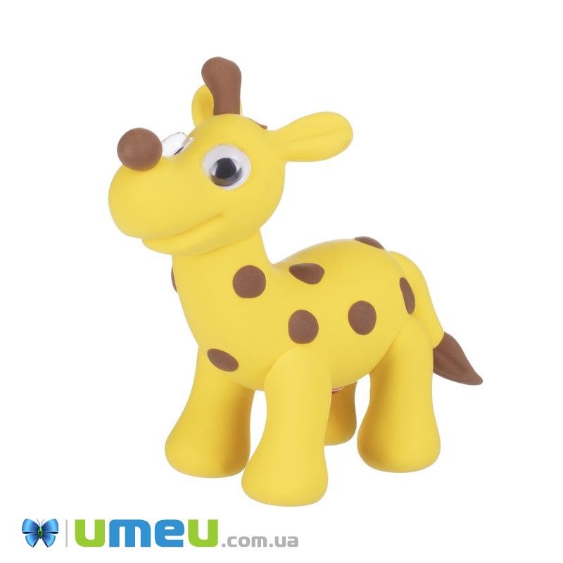 Маса для ліплення Paulinda Super Dough Fun4one Жираф (рухливі очі) (DIF-043542)