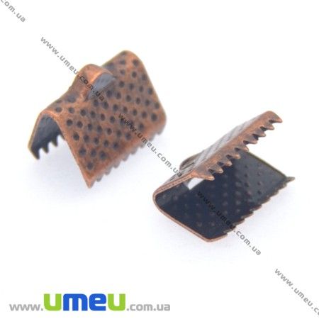 Затиск для стрічок, 10х7 мм, Мідь (ZAG-008434)