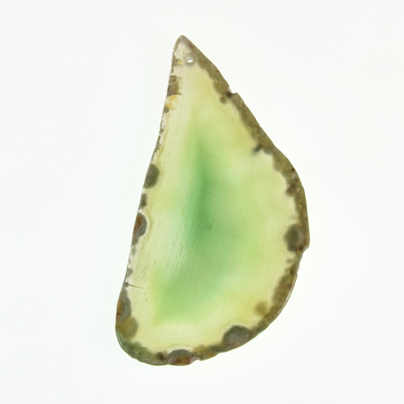 Срез Агата, Зеленый, 77х41 мм (POD-009359)