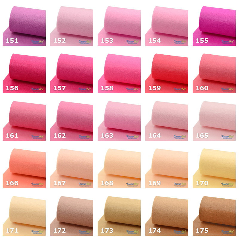 Фетр 1 мм, 30х30 см, 190 Серый (FLT-011478)