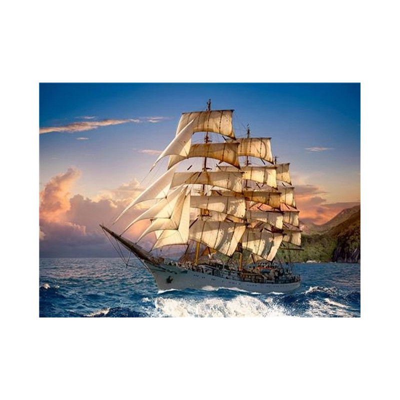 Набір алмазного живопису на підрамнику 30х40 см, Подорож під вітрилами (SXM-052403)