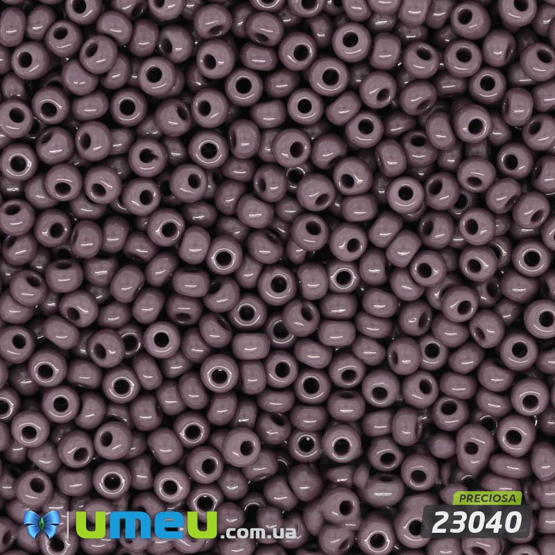 Бісер чеський №233/23040, Сливовий, Натуральний, 10/0 (BIS-003768)