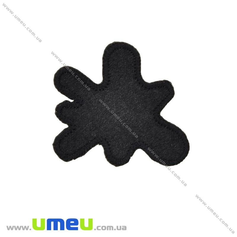 Термоаппликация Клякса, 4,5х4 см, Черная (APL-027724)