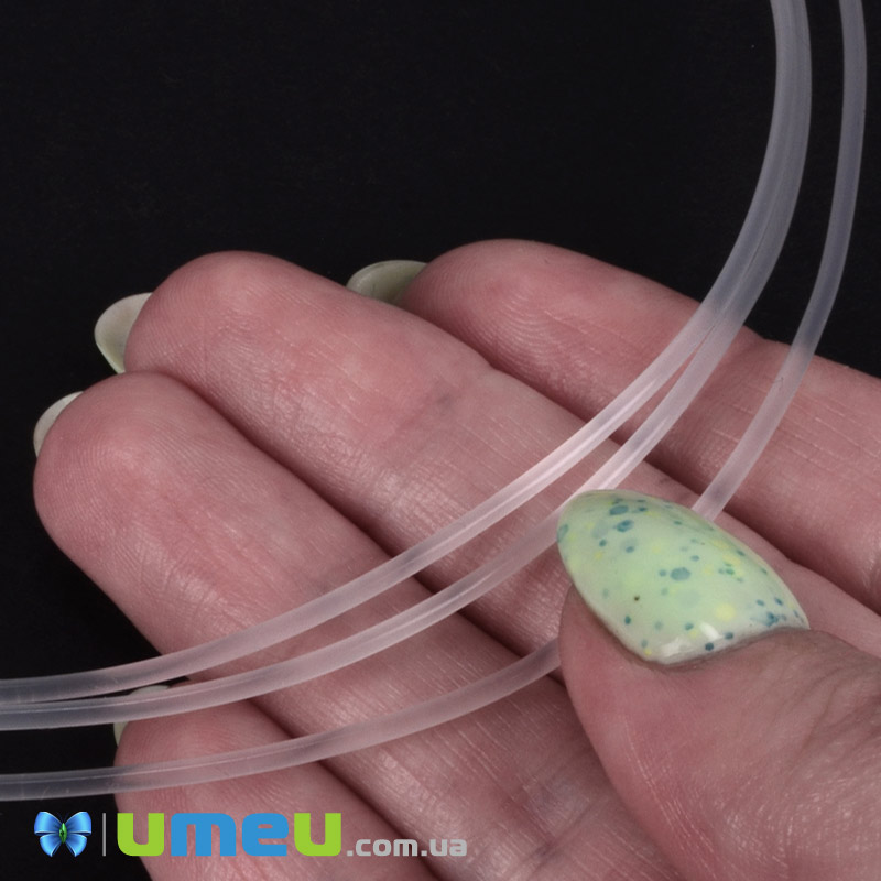 Поліамідна монохромна нитка, 1,5 мм, Прозора (LES-050845)