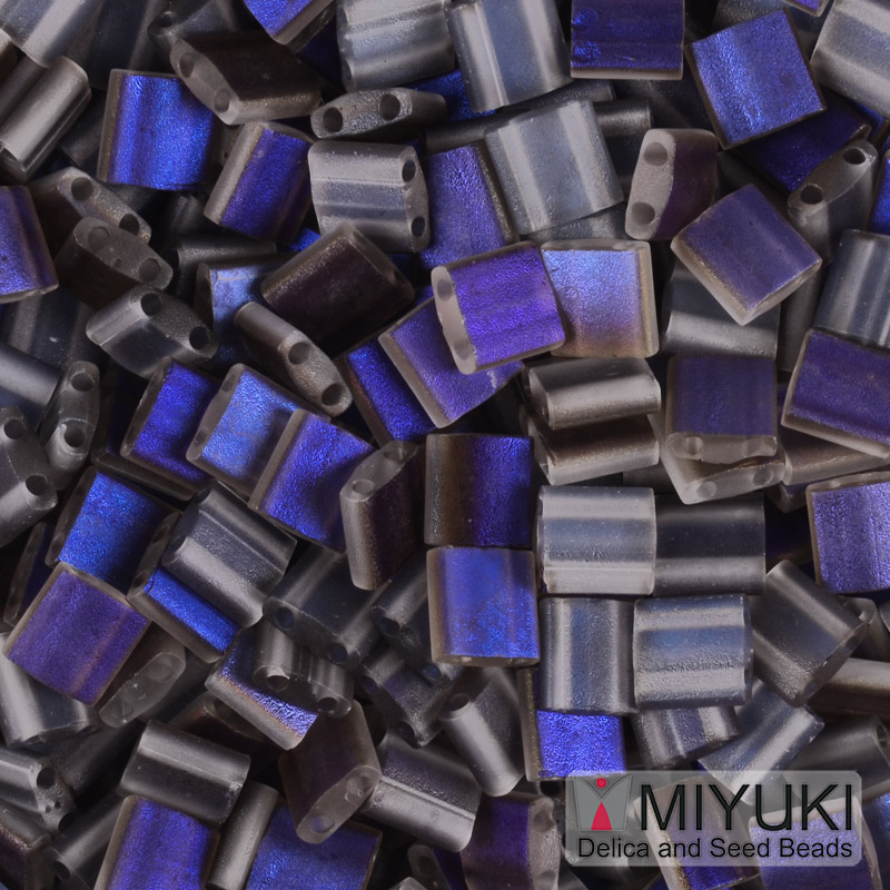Бісер японський Miyuki TILA №4556, 5х5 мм, Сіро-синій двосторонній матовий (BIS-053229)