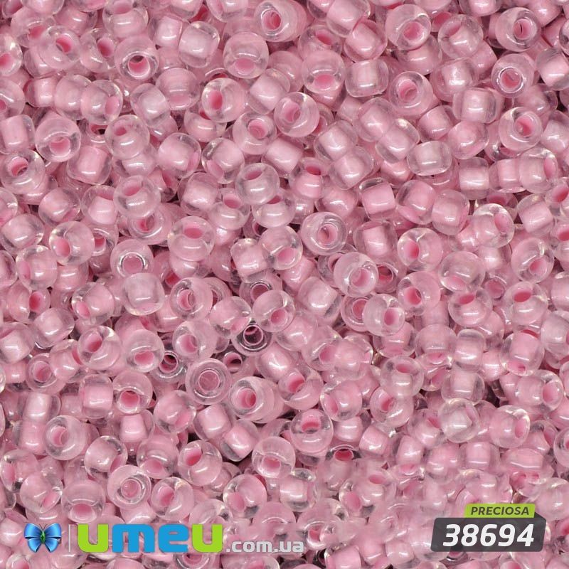 Бісер чеський №674 / 38694, Рожевий, Прокрашенний глазурирована, 10/0 (BIS-008715)