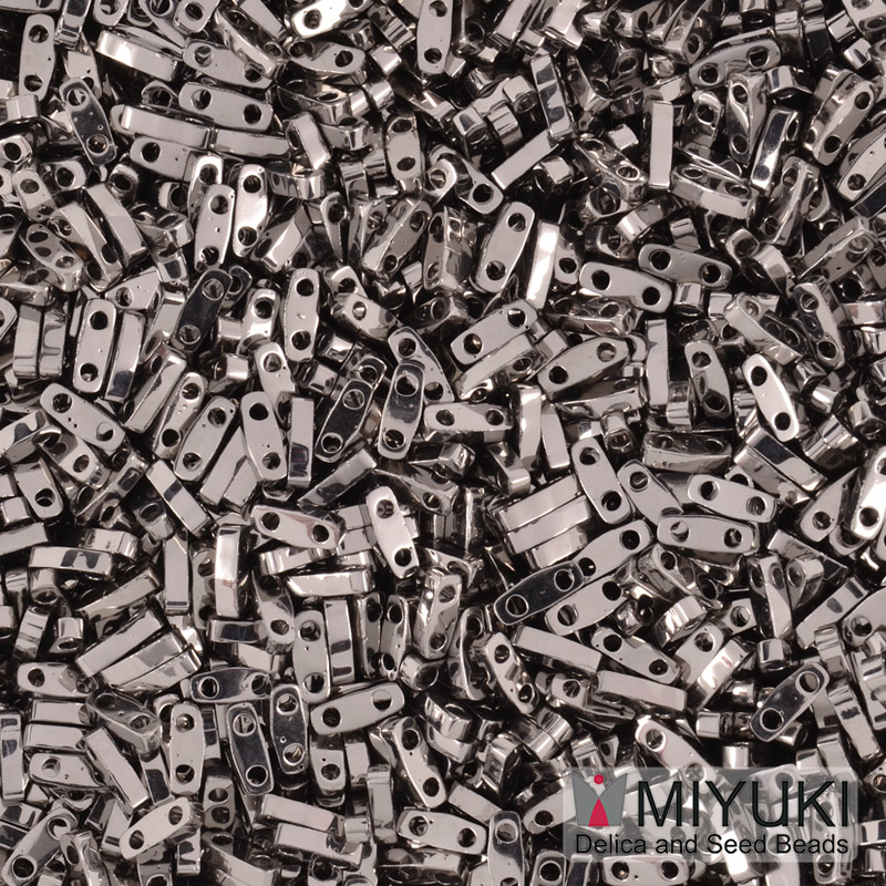 Бісер японський Miyuki QUARTER TILA №190, 5х1,2 мм, Nickel plated (BIS-053343)