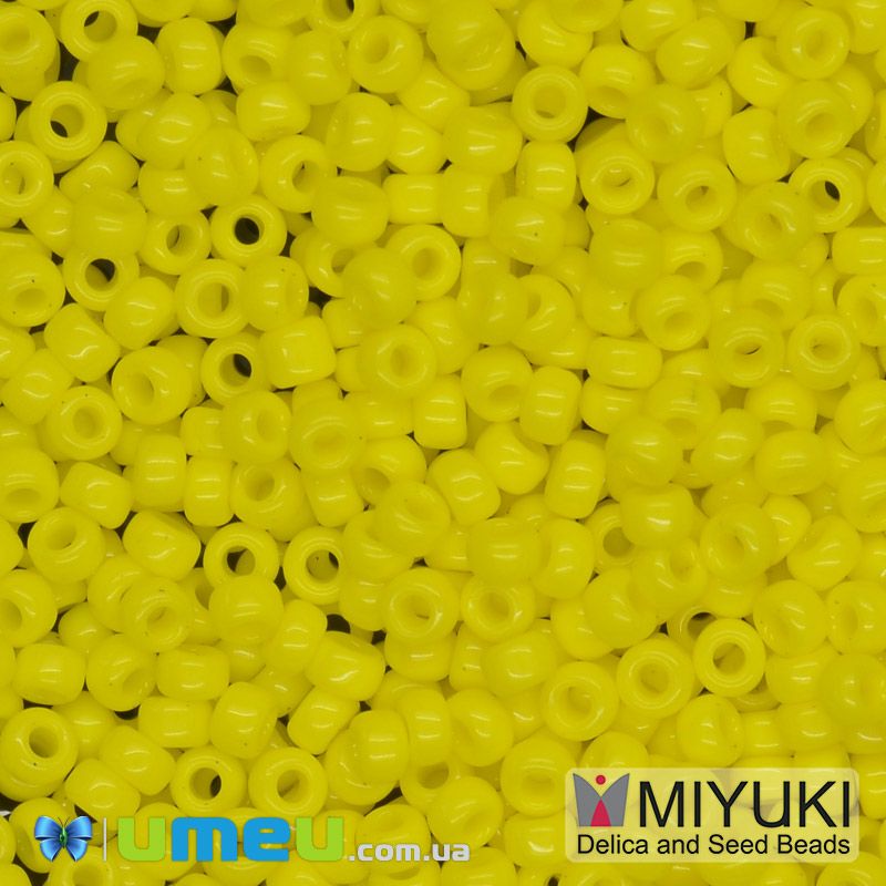 Бісер японський Miyuki круглий RR 8/0 №404, Жовтий (BIS-045945)