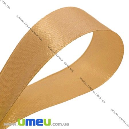 Атласна стрічка, 25 мм, Бежева (LEN-017555)