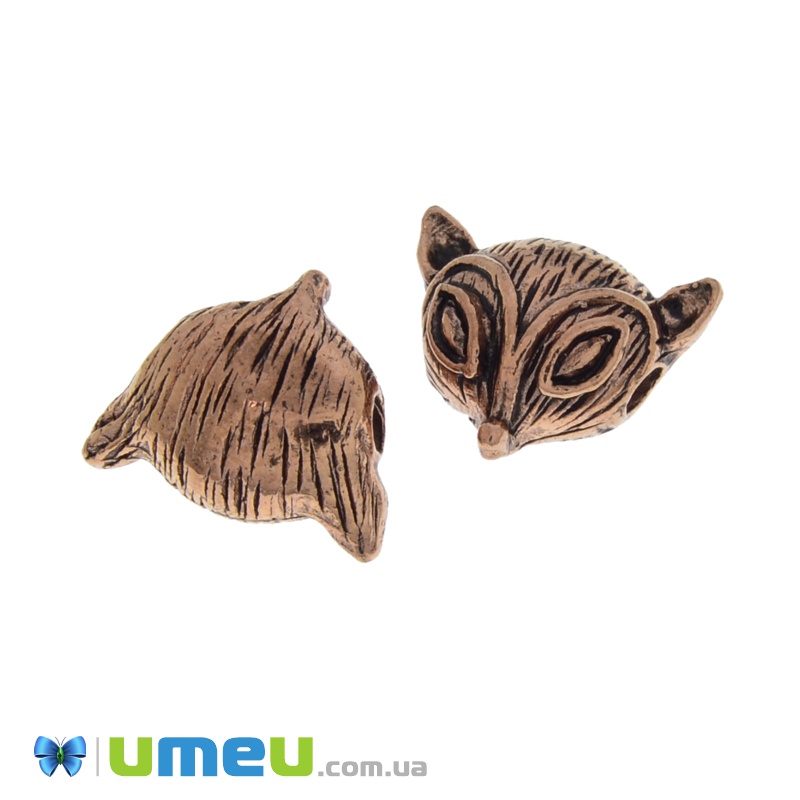 Намистина мет. Лисичка, 13х11 мм, Мідь (BUS-039066)