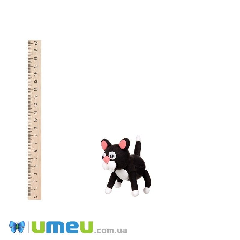 Масса для лепки Paulinda Super Dough Fun4one Кот (подвижные глаза) (DIF-043540)