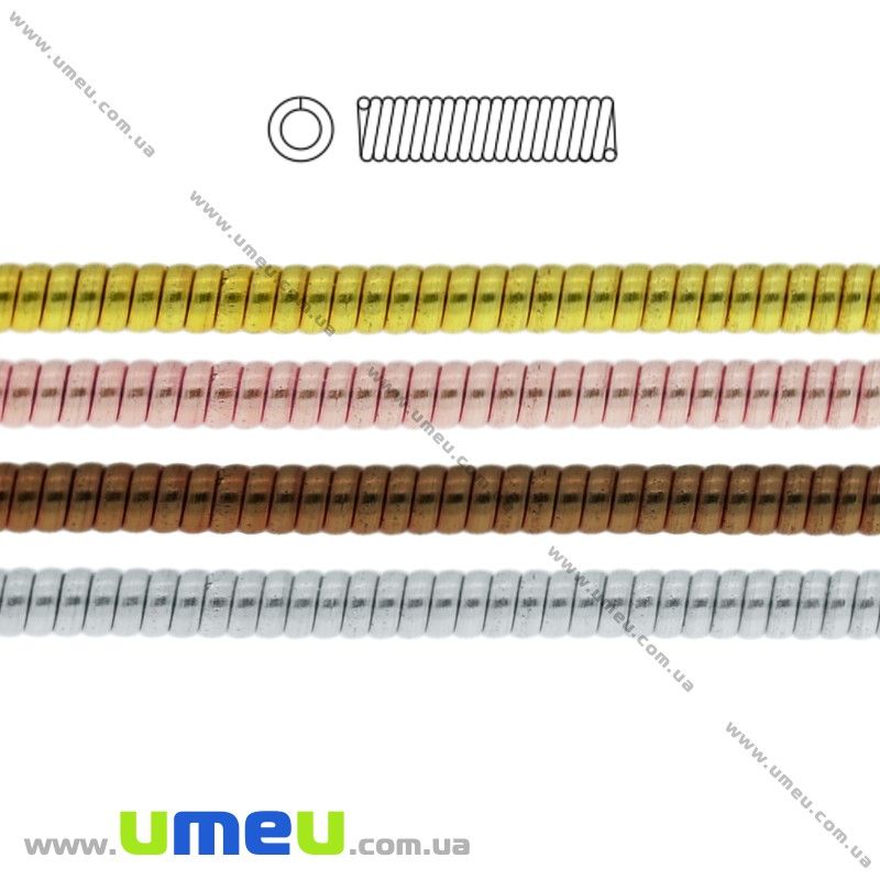 Канитель жесткая 1 мм, Бирюзовая (KNT-037242)