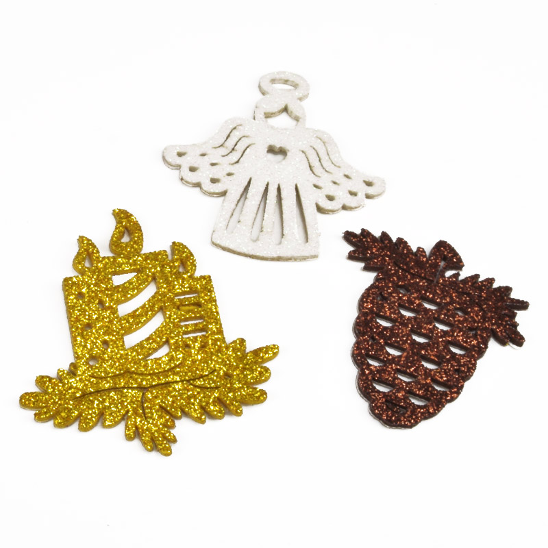 Декоративні вироби з фоамірану Новорічні, 5х6 см, Мікс (FLT-056934)