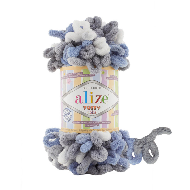 Пряжа Alize Puffy Color 100 г, 9,2 м №6075 (YAR-056906)