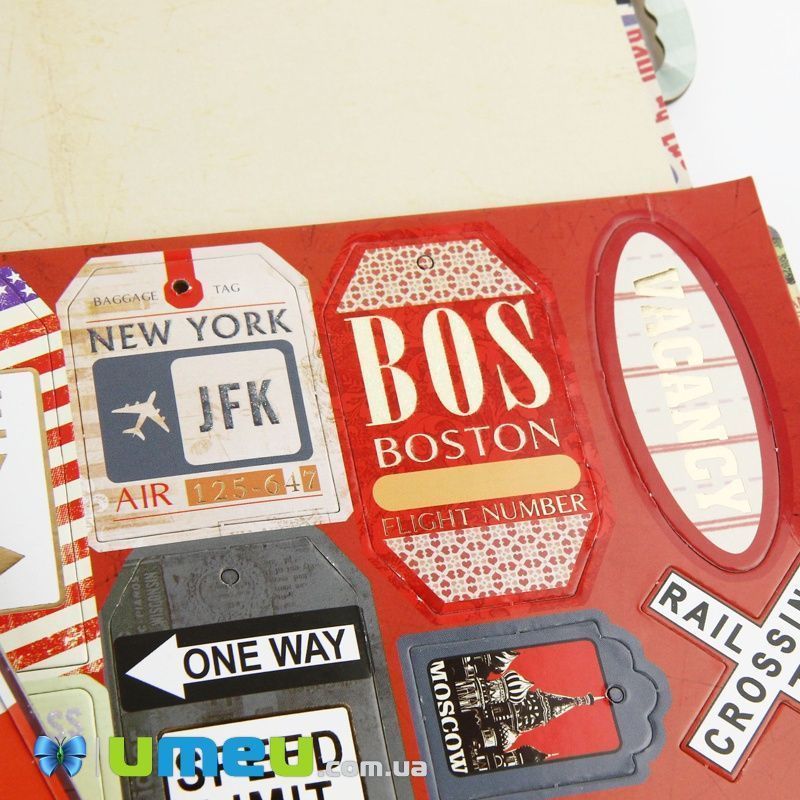 Набор скрапбукинга большой для изготовления фотоальбома, Британия (DIF-032718)