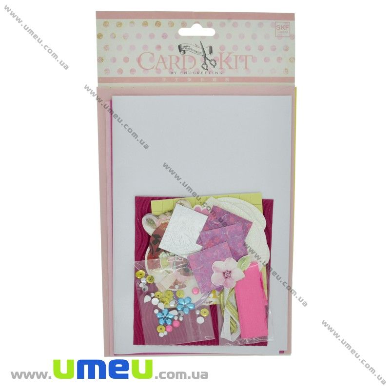 Набір скрапбукінгу для виготовлення 3-х великих листівок з конвертами (DIF-032797)