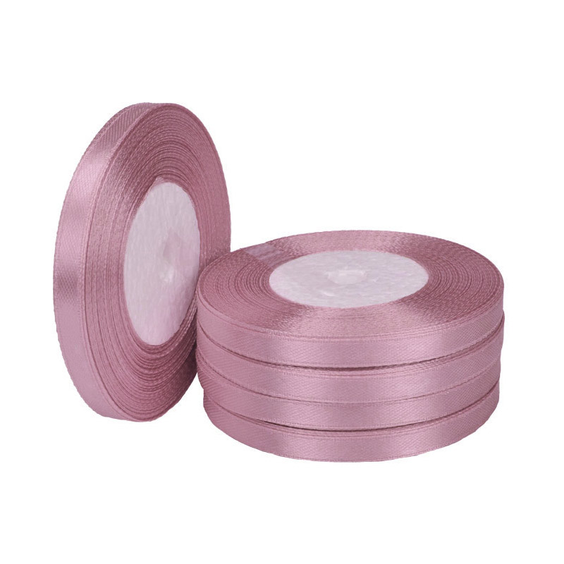Атласна стрічка, 6 мм, Пудрова (LEN-057048)
