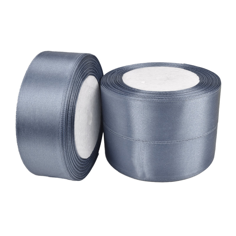 Атласная лента, 30 мм, Серая (LEN-061090)