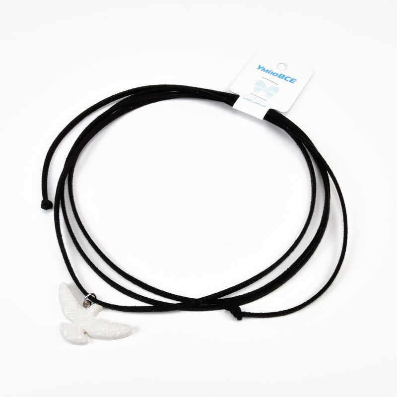 Підвіска Горлиця на шнурку, 40х20 мм (BUS-059004)